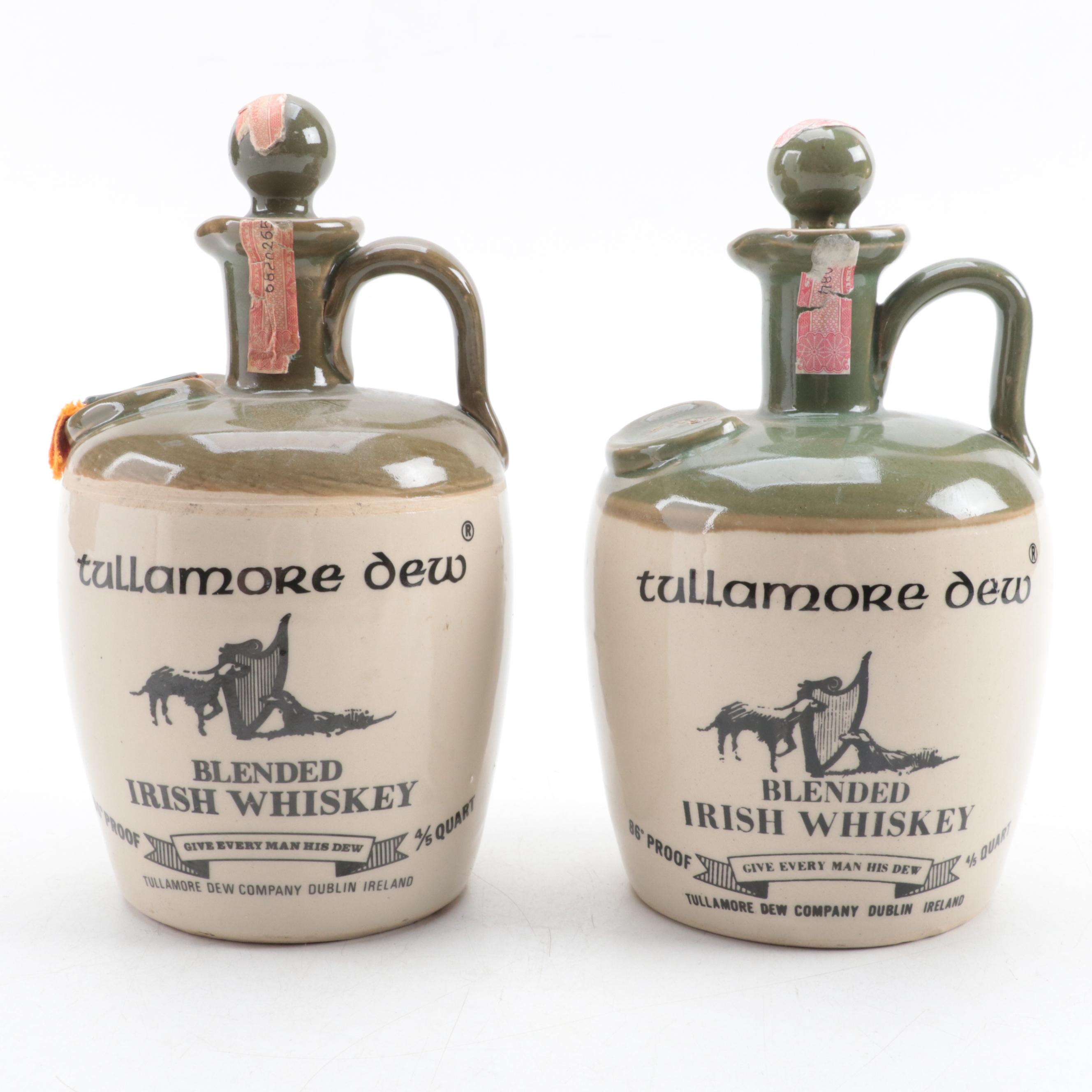 Tullamore Dew Irish Whiskey Stoneware Jug Decanters EBTH