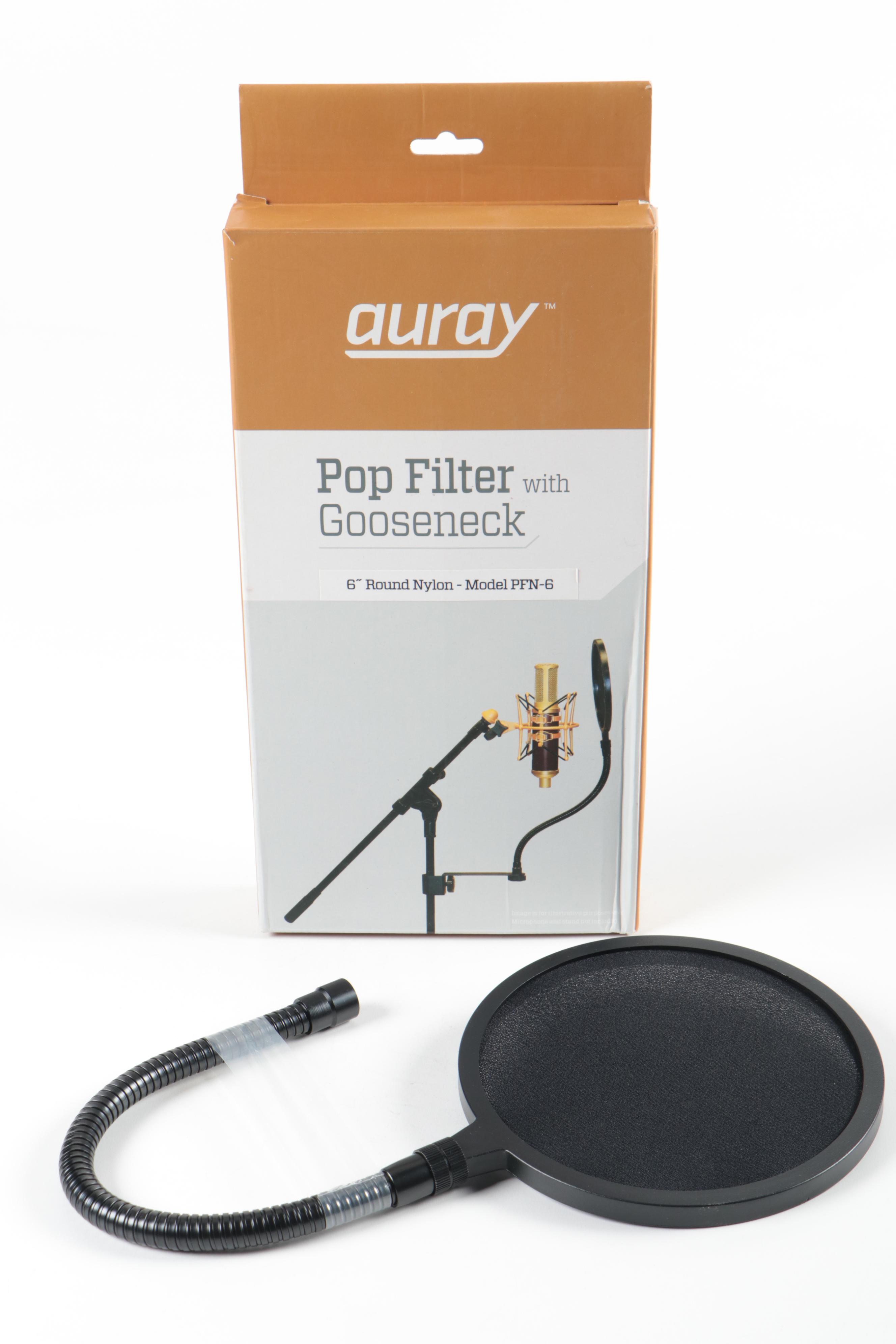 ElectroVoice RE20 Dynamic Broadcast Microphone with Auray Pop Filter