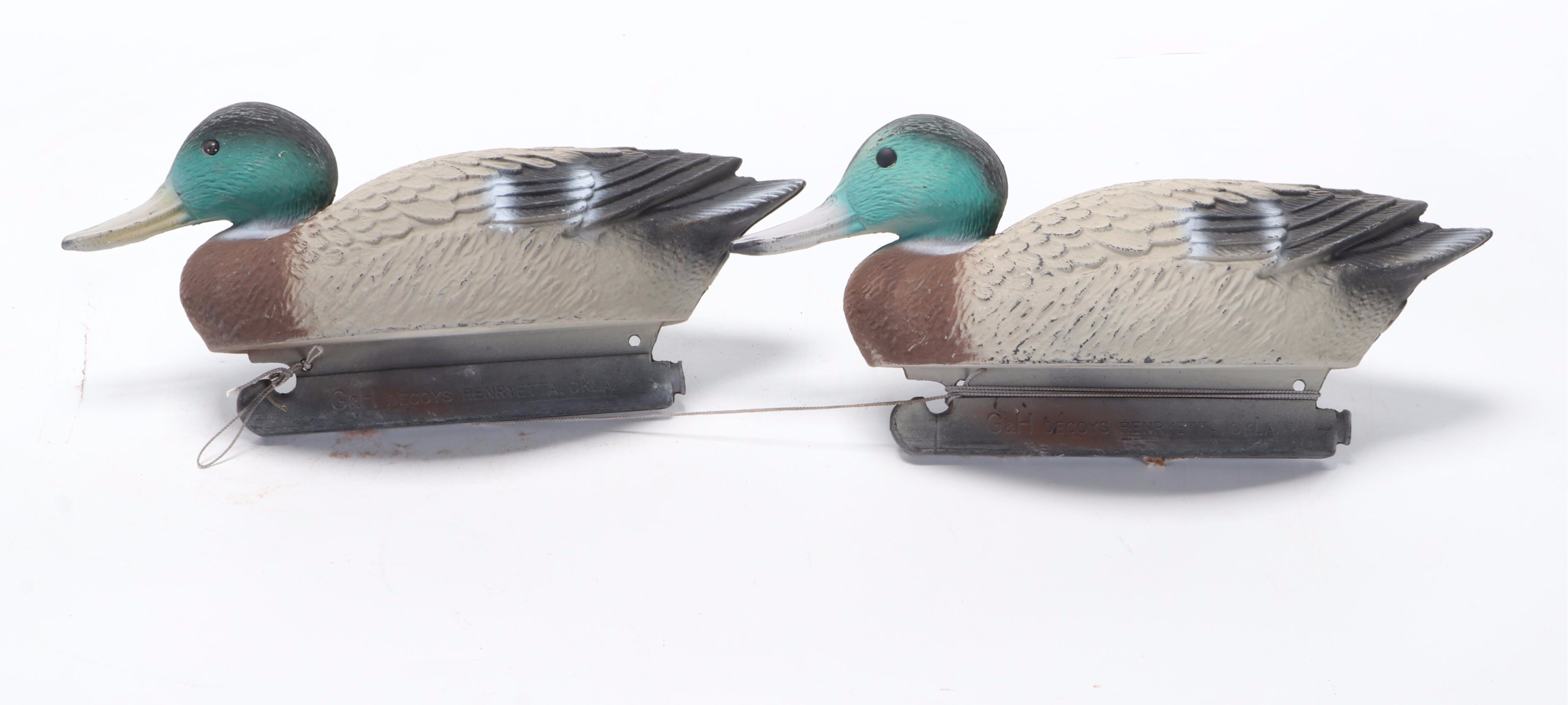G&H Decoys Mallard Duck Drake and Hen Decoys | EBTH
