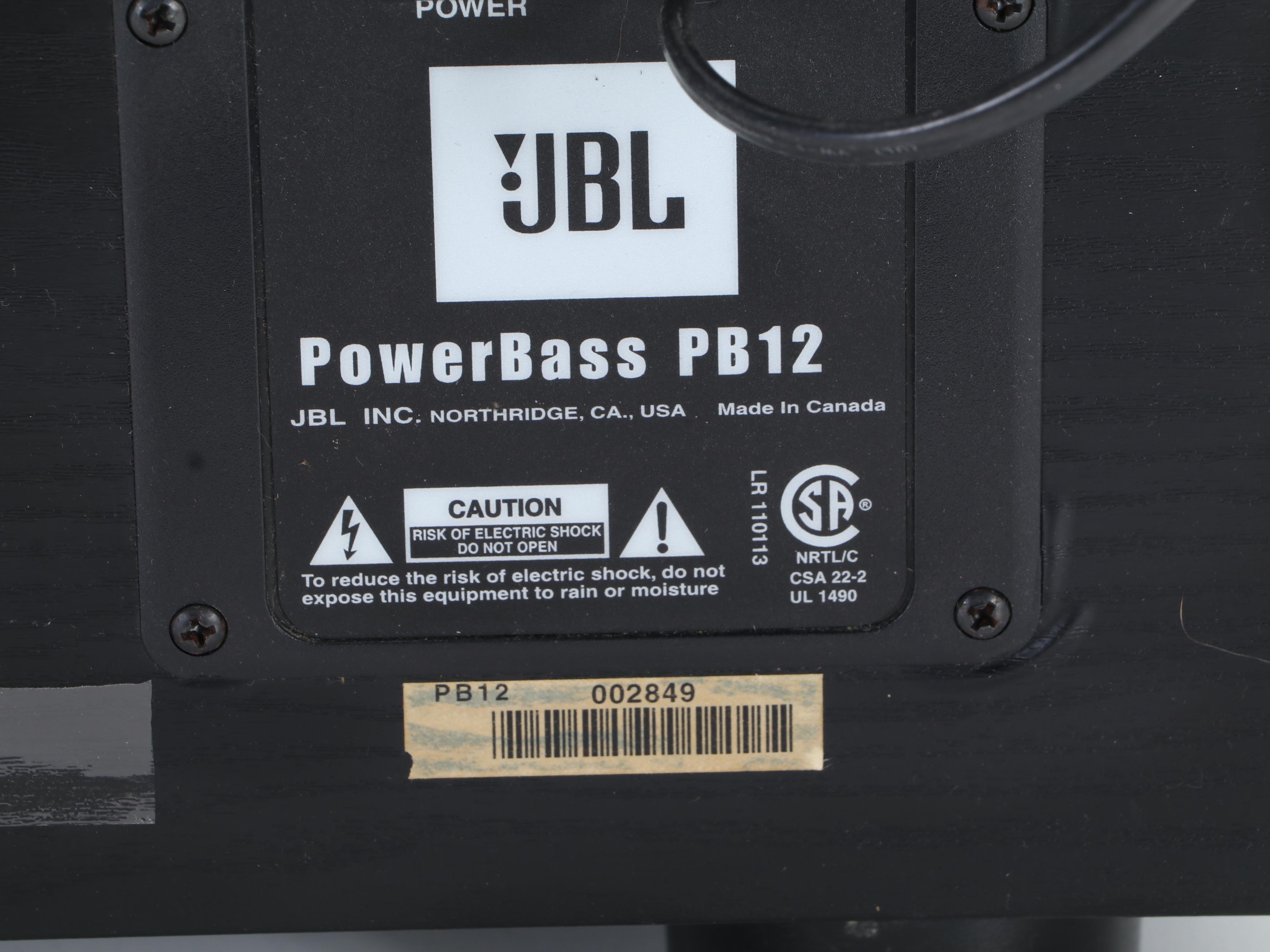 JBL PowerBass PB12 Subwoofer EBTH