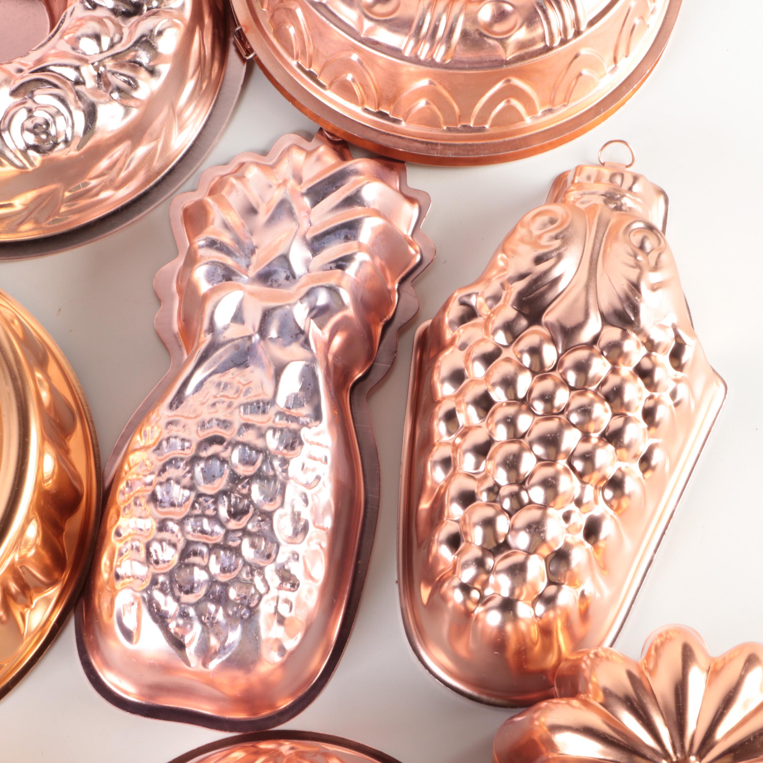 Heart Shaped and Other Copper Molds EBTH
