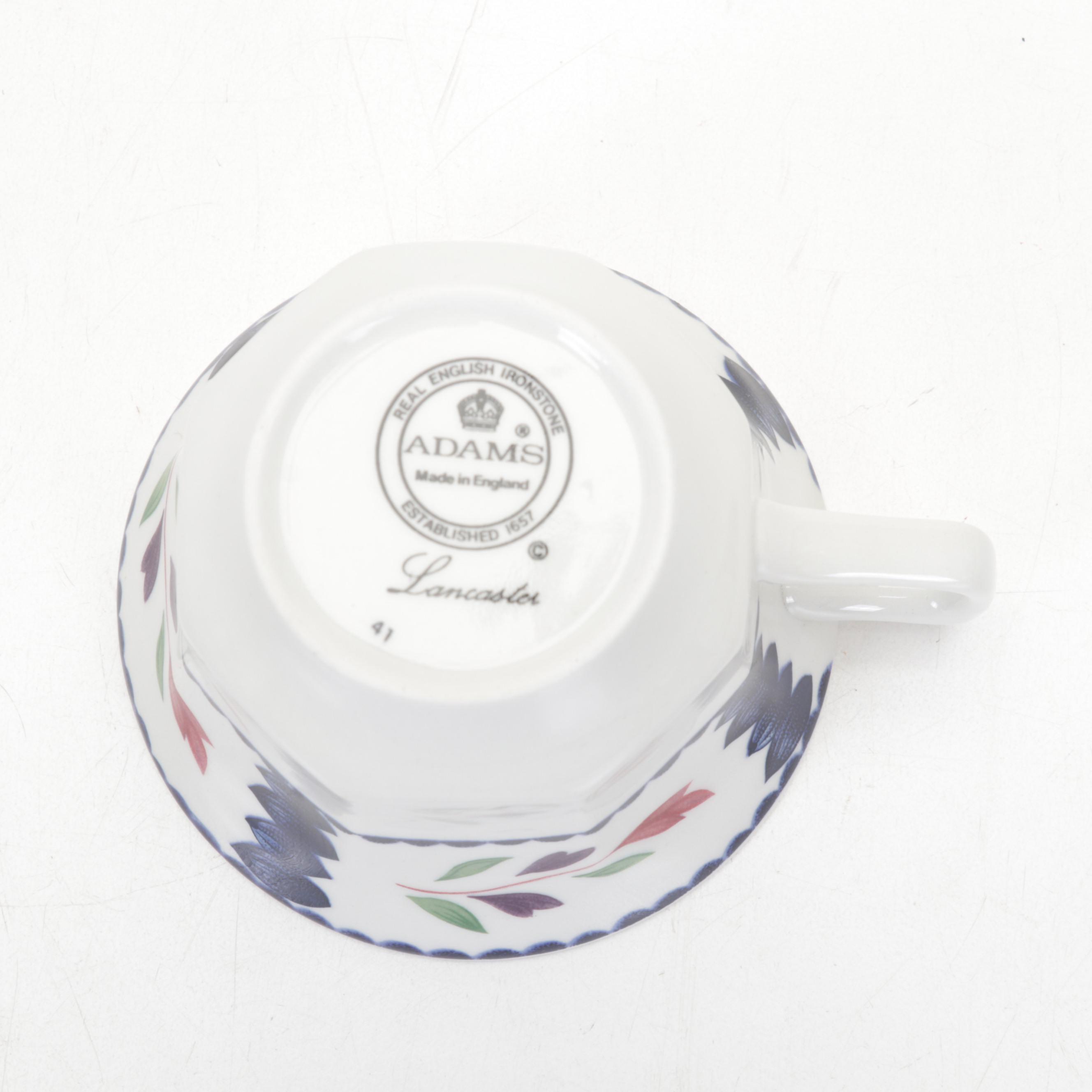 Adams English Ironstone "Lancaster" Dinnerware, 19691998 EBTH