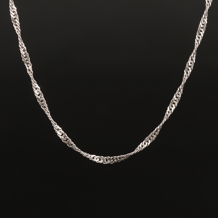 18K Singapore Chain Necklace