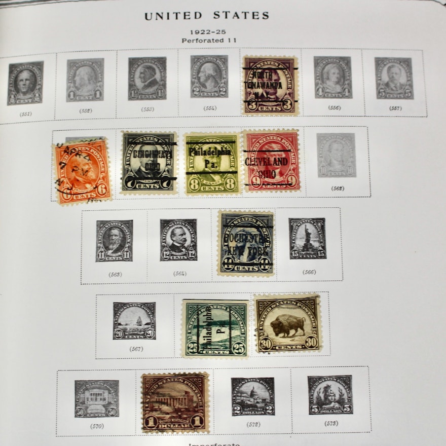 U.S. Postage Stamp Collection, 1860-1996