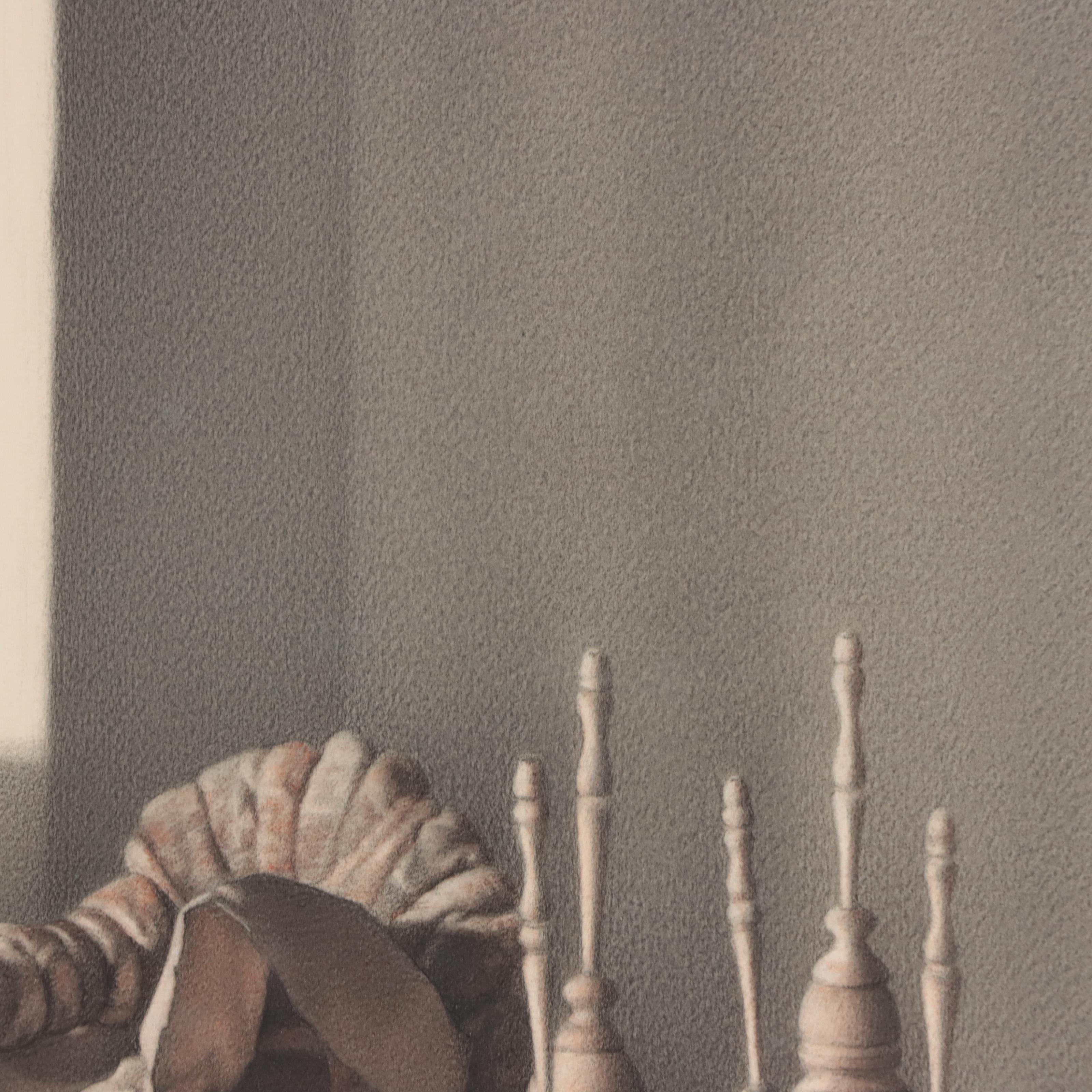 Gerardo Pita Still Life Silverpoint Drawing, Late 20th Century EBTH