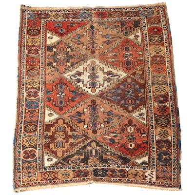 4' x 5'9 Hand-Knotted Persian Afshar Area Rug