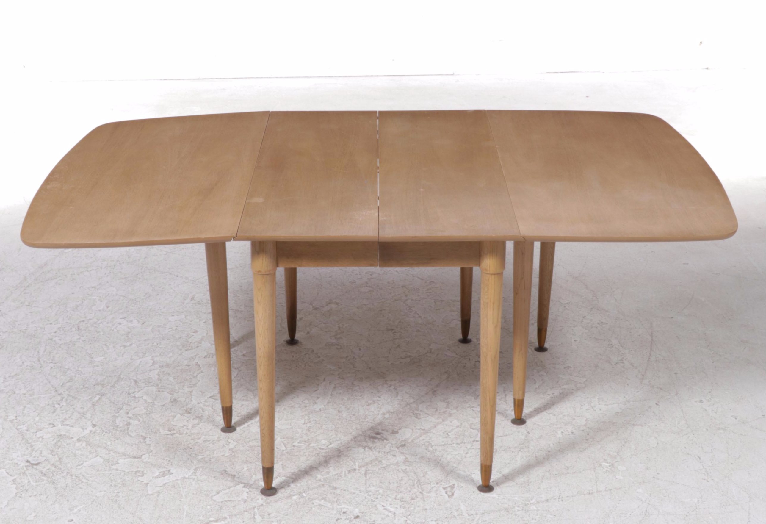 FivePiece Bassett Mid Century Modern Hardwood Dining Set in Harvest