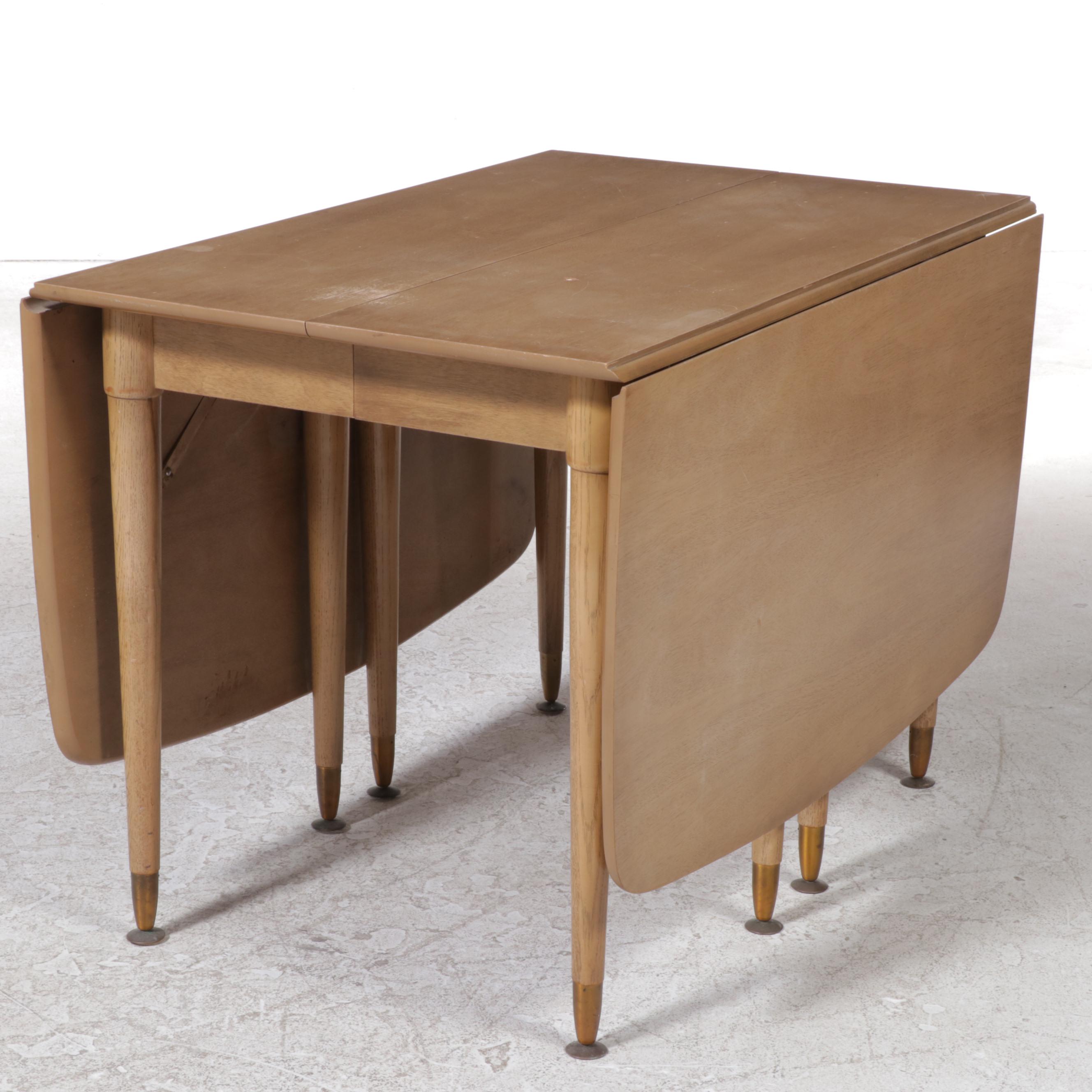 FivePiece Bassett Mid Century Modern Hardwood Dining Set in Harvest