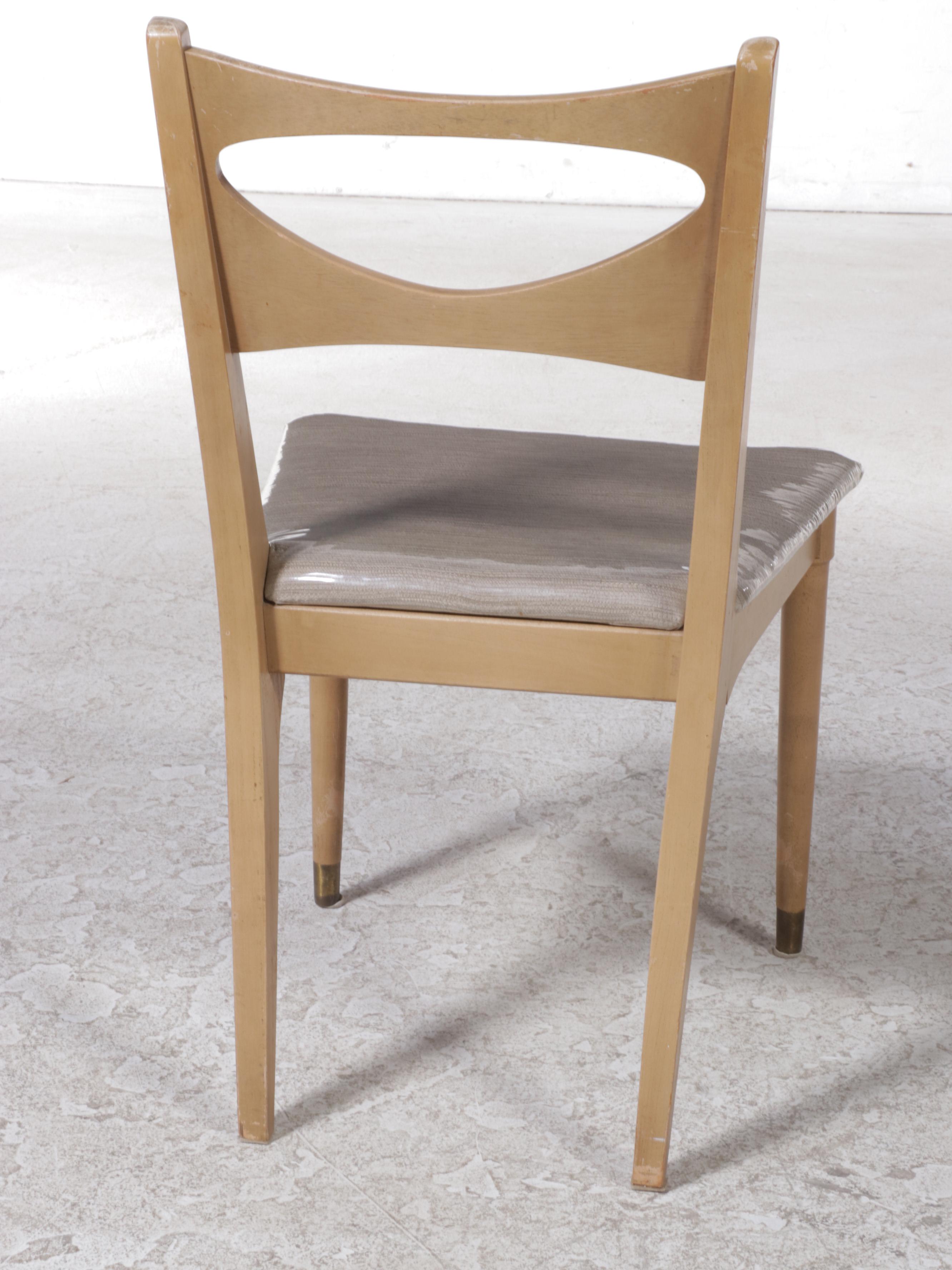 FivePiece Bassett Mid Century Modern Hardwood Dining Set in Harvest