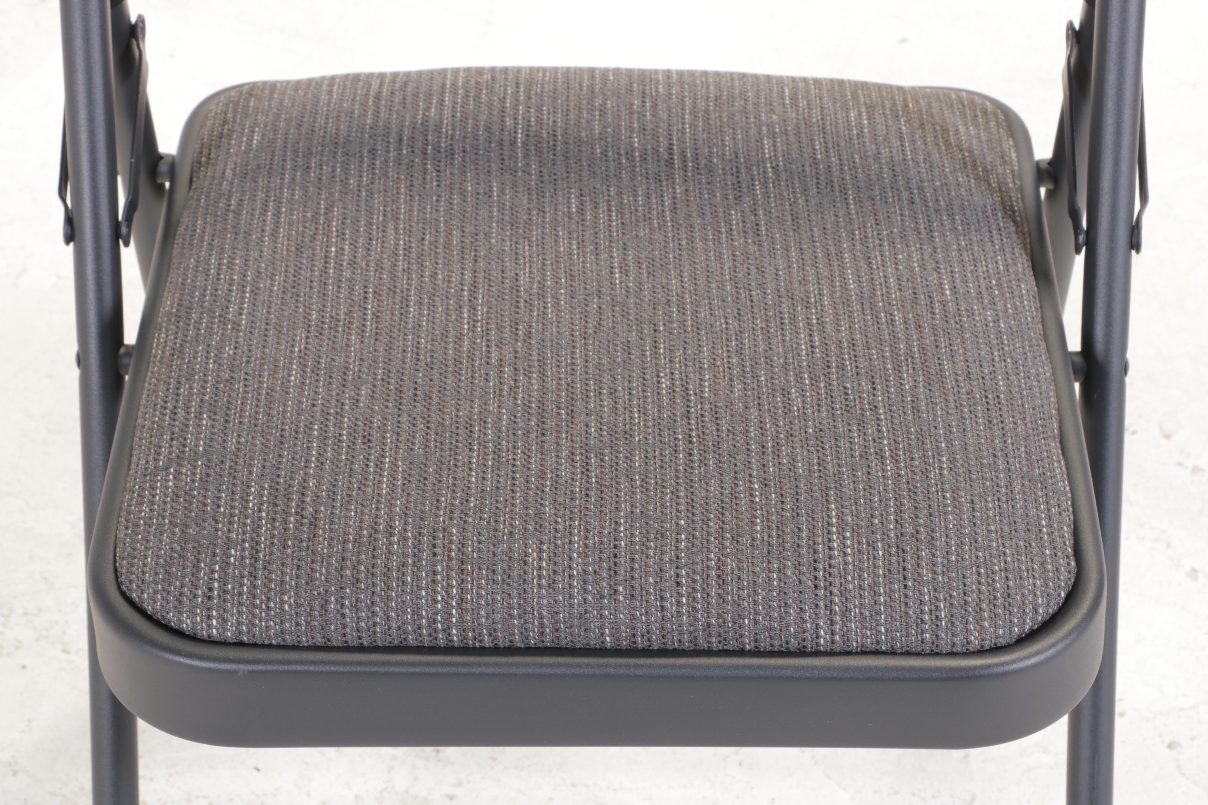 Six Dorel Home Furnishings Fabric Upholstered Folding Chairs EBTH