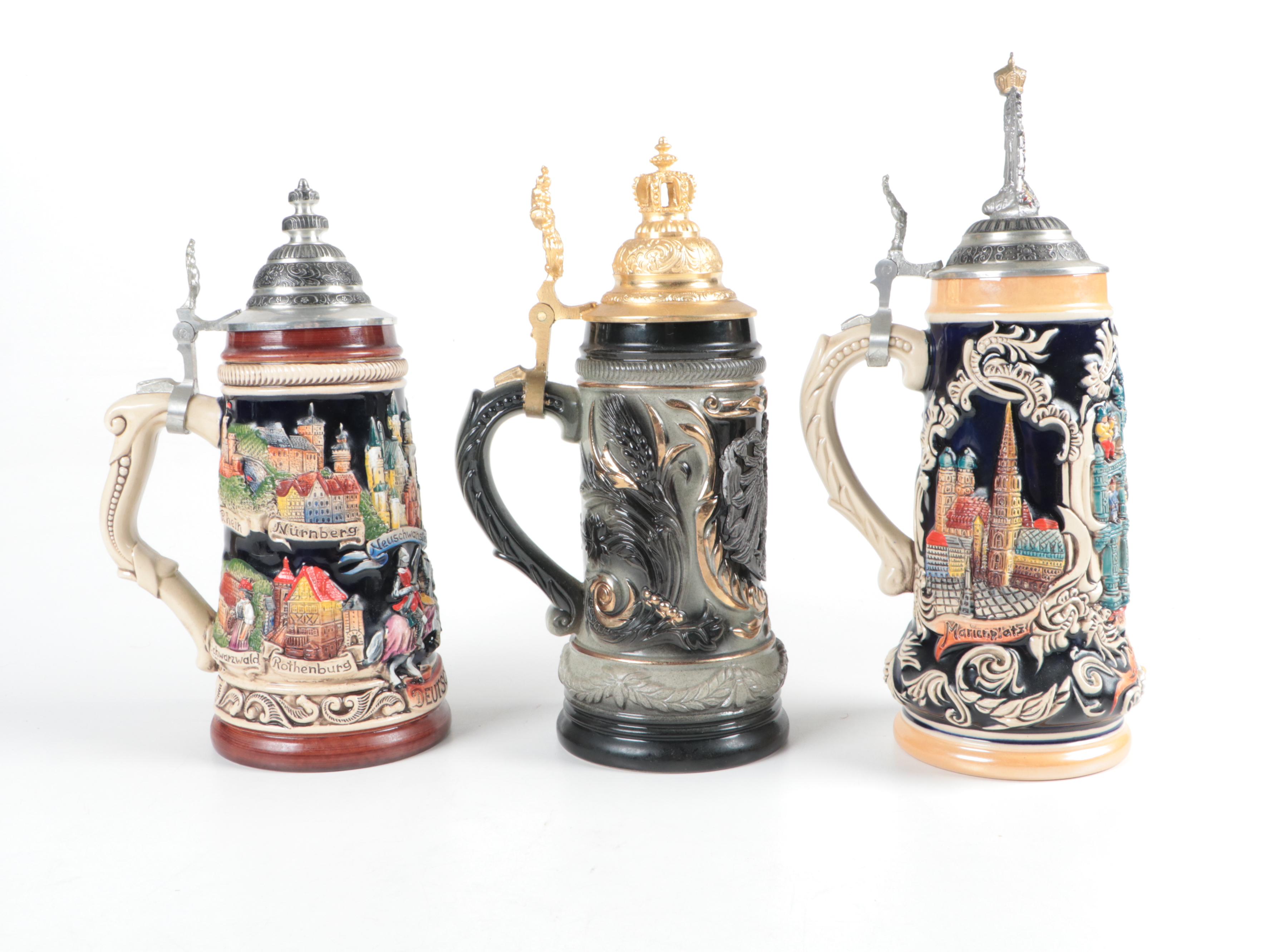 Zöller & Born and King Limited Edition German Stoneware Beer Steins EBTH