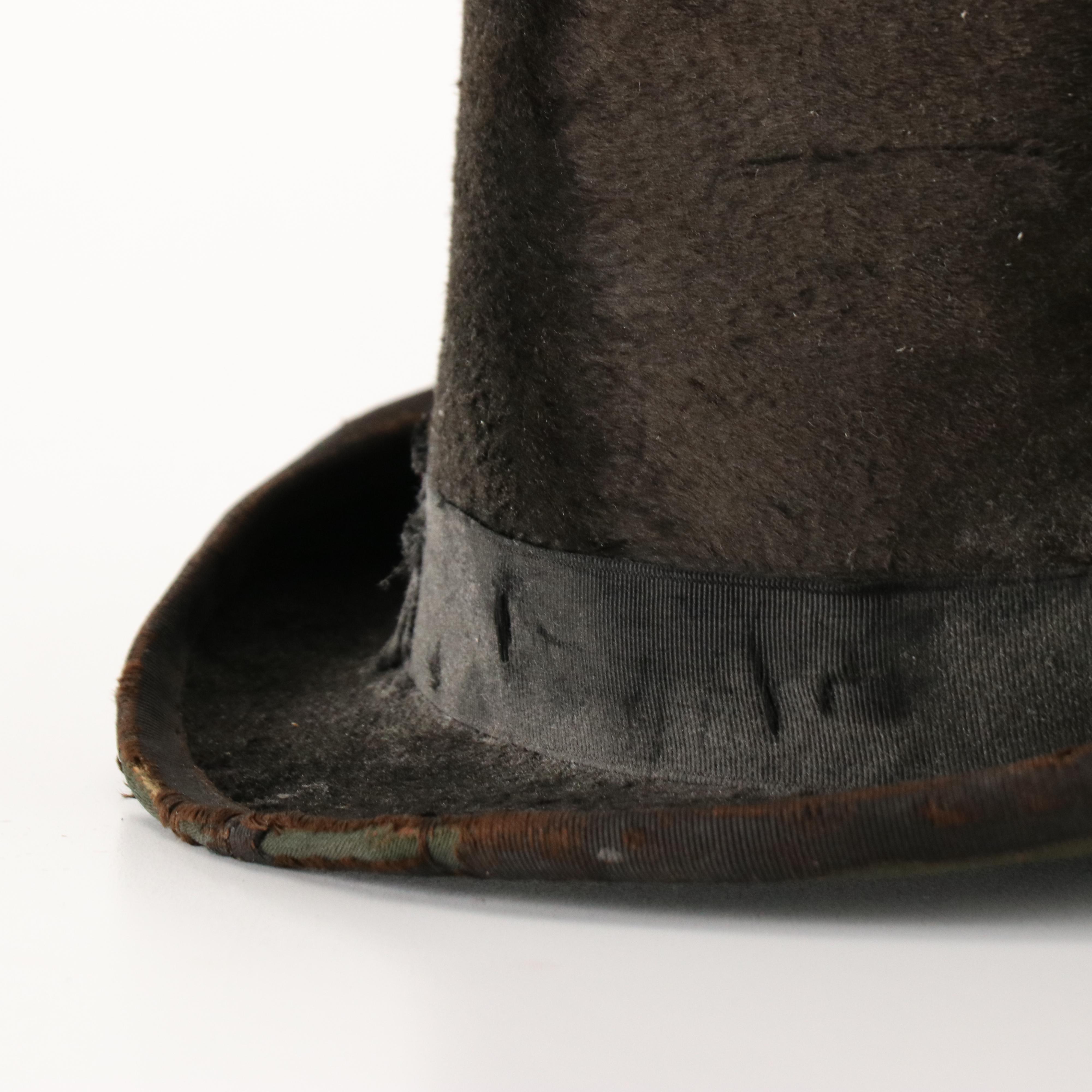 Heard & McCartney Beaver Fur Top Hat EBTH