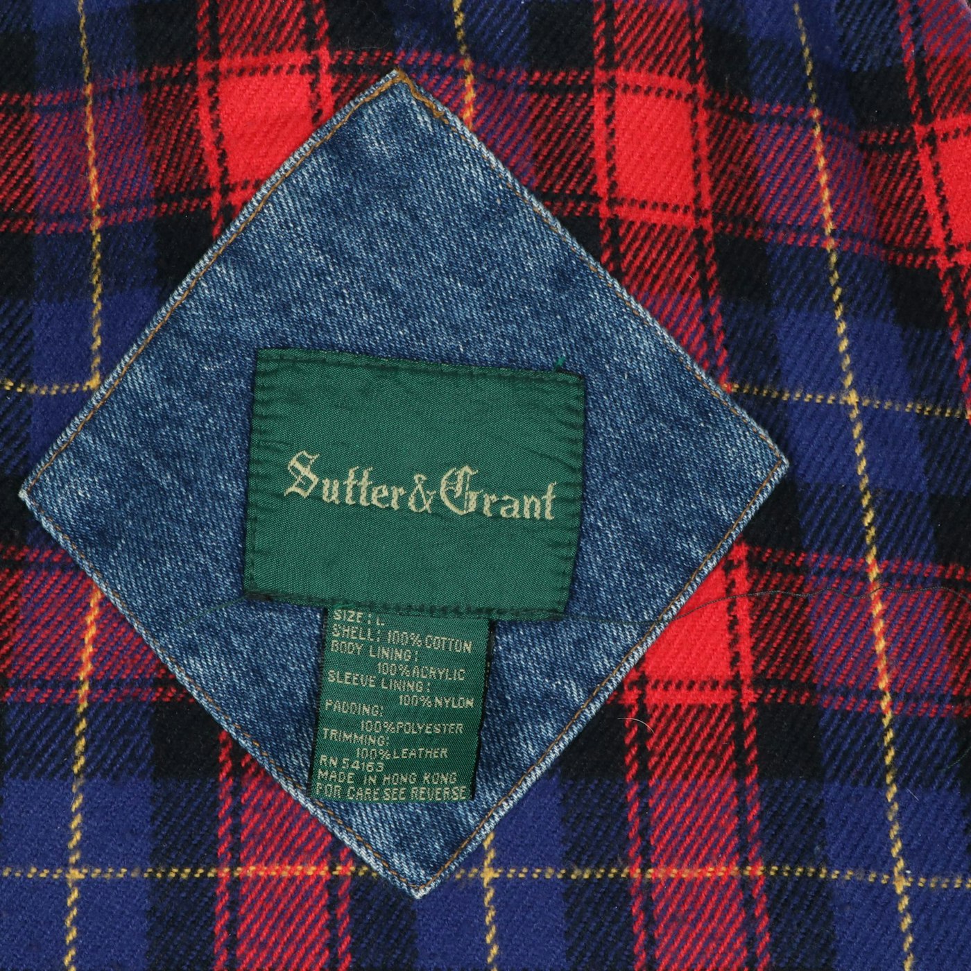 Men's Sutter & Grant Barn Coat in Denim with Leather Trim | EBTH