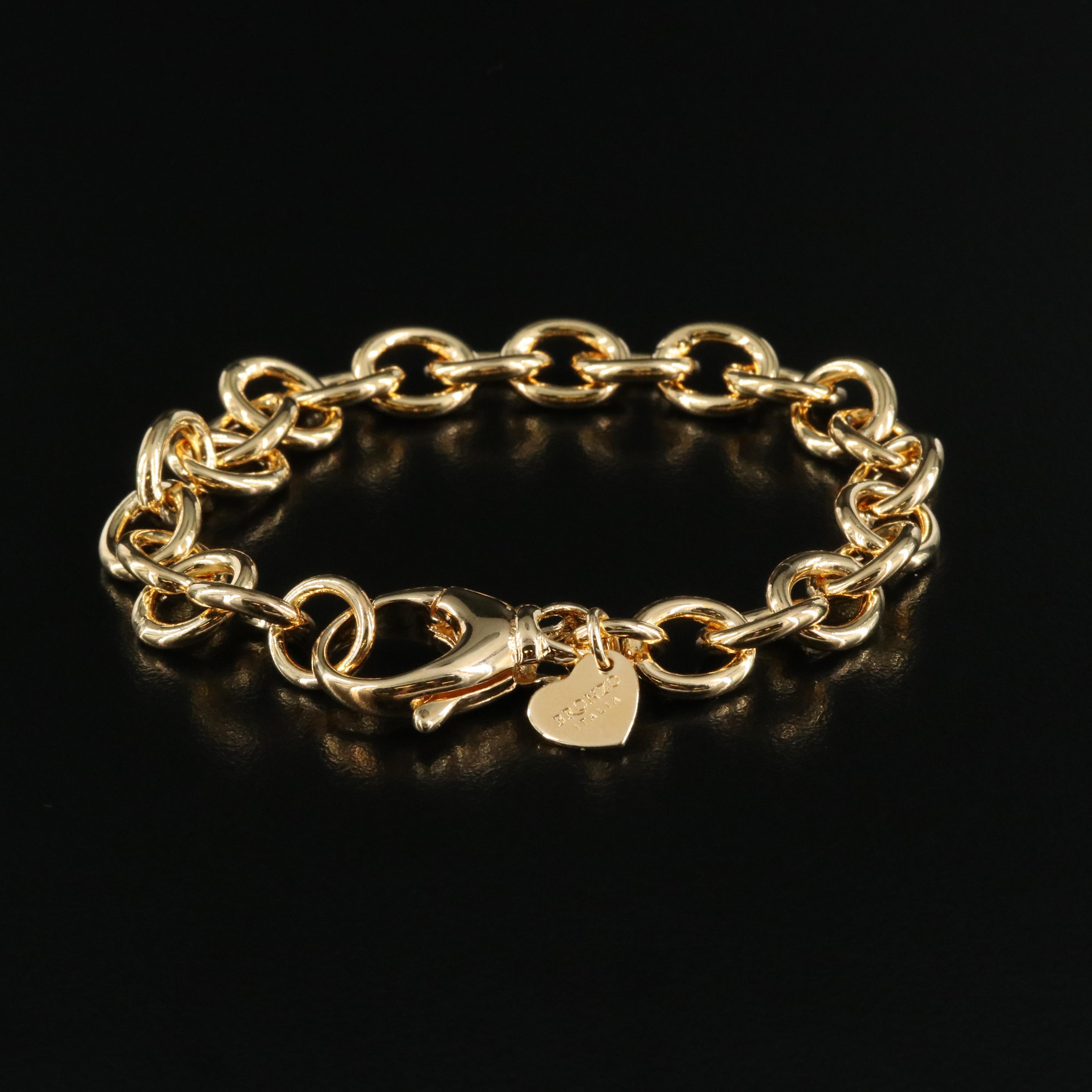 Italian Milor Bronze Fancy Link Bracelet EBTH