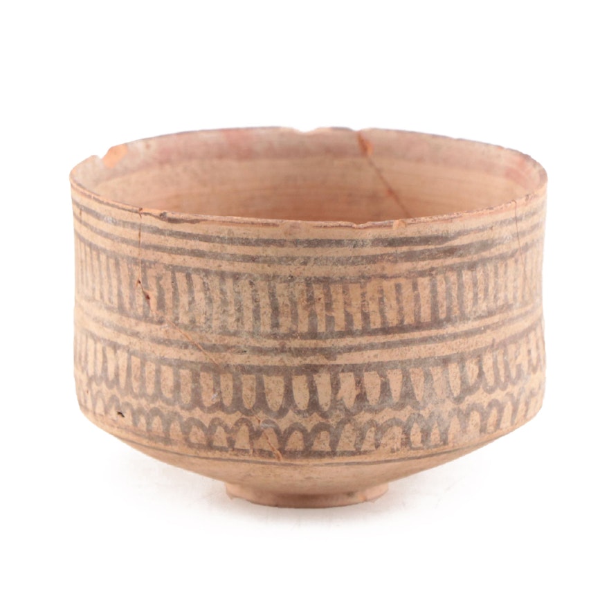 Nal Indus River Valley Hand-Painted Earthenware Vessel, Circa 2500 BCE