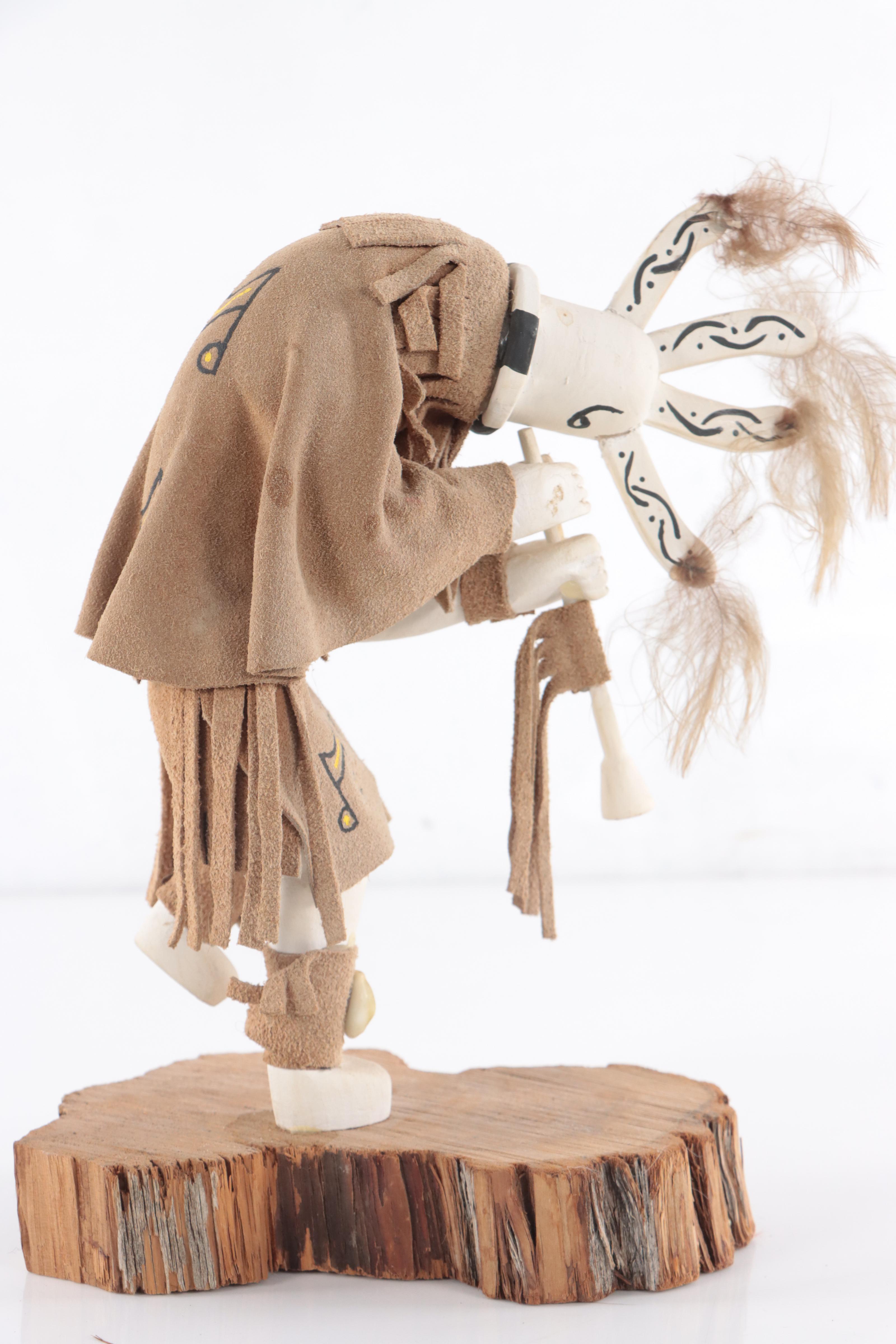 Native American Style Kokopelli Kachina Figure EBTH