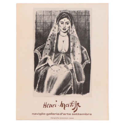 Henri Matisse Naviglio Galleria d'Arte Exhibition Poster, Circa 1969