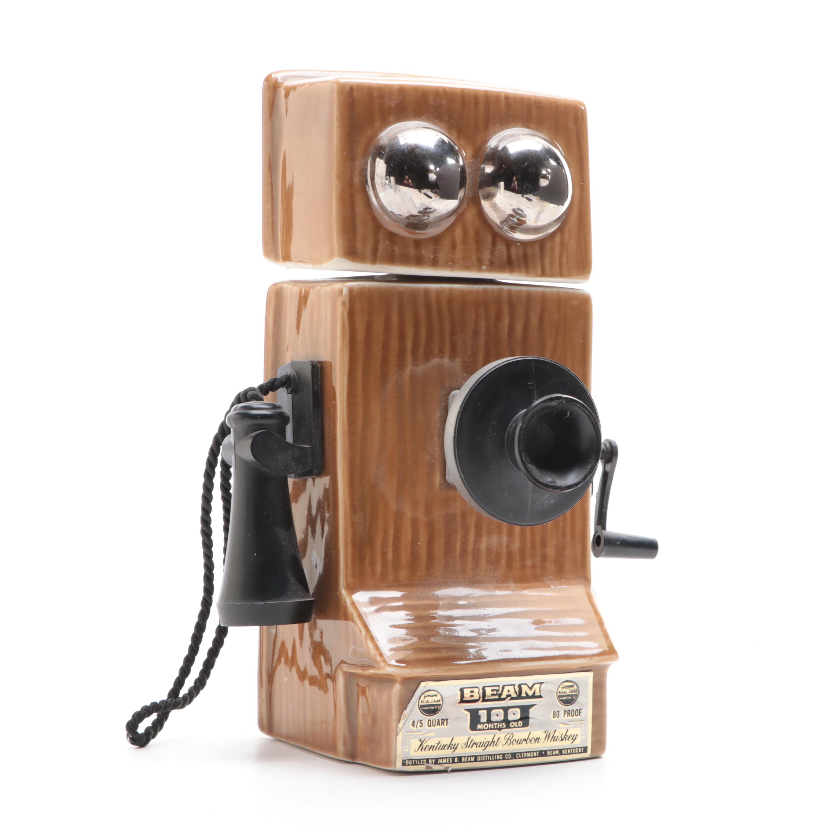 Jim Beam Telephone Pioneers of America 100th Anniversary Decanter, 1975