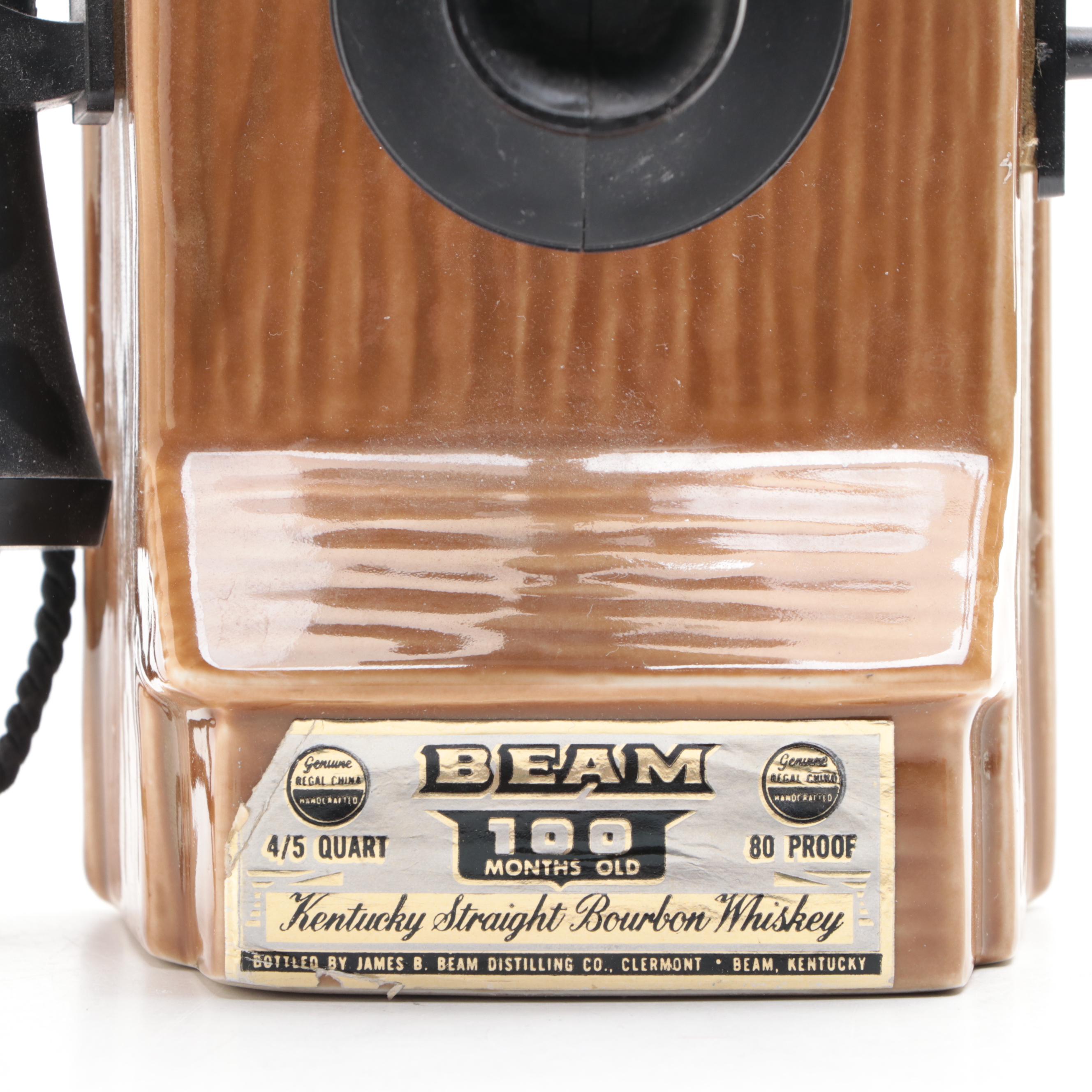 Jim Beam Telephone Pioneers of America 100th Anniversary Decanter, 1975