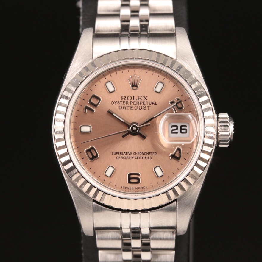 2001 Rolex Stainless Steel and 18K Datejust Wristwatch