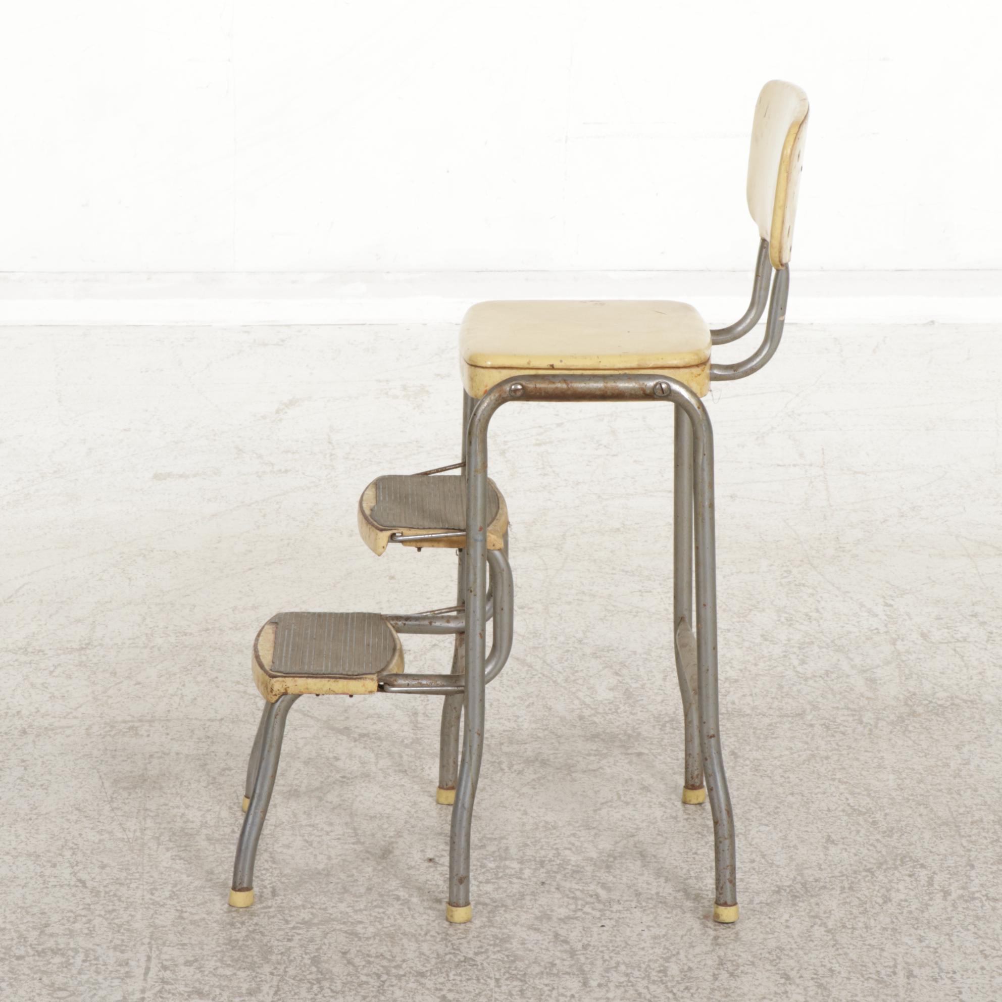 Mid Century Modern Metal Frame Kitchen Chair/Ladder EBTH