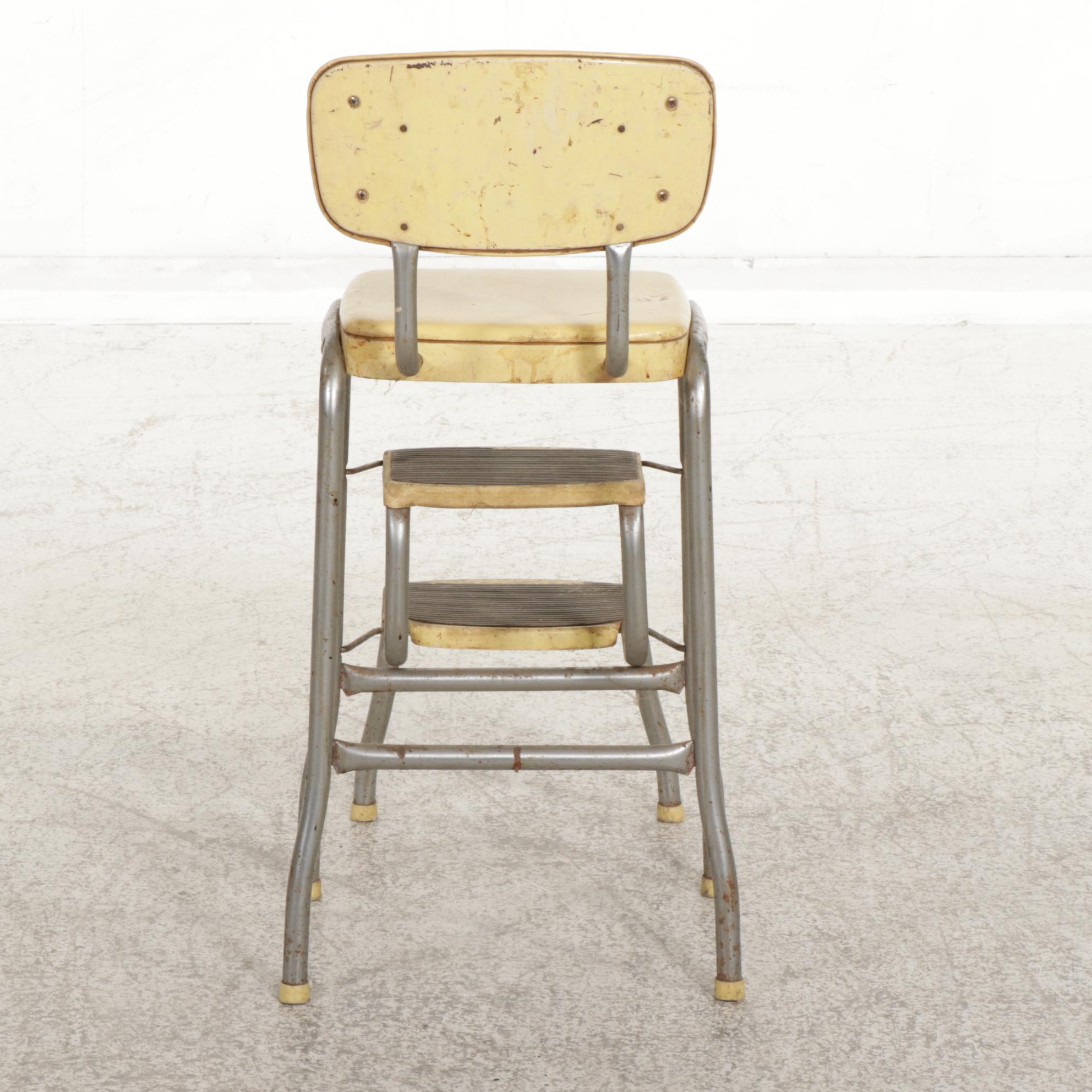 Mid Century Modern Metal Frame Kitchen Chair/Ladder EBTH