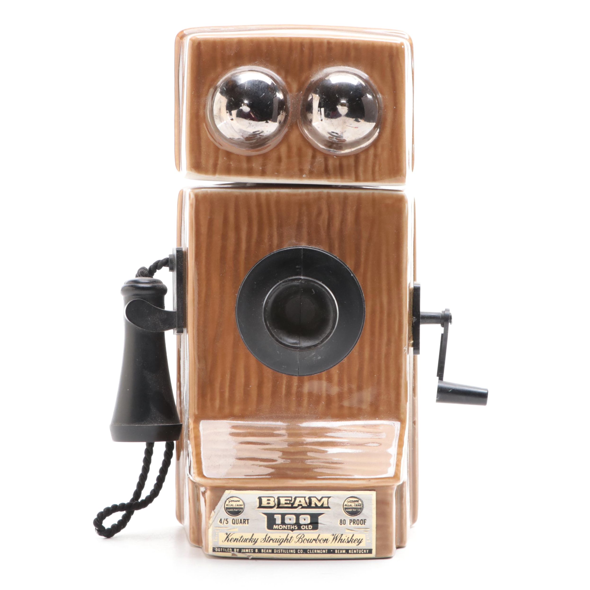 Jim Beam Telephone Pioneers of America 100th Anniversary Decanter, 1975