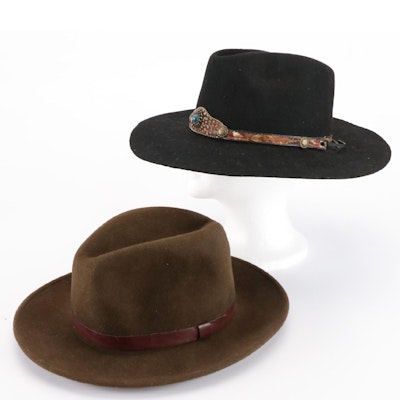 Dorfman Pacific and Western Collection Golden Gate Hat Co. Felted Wool Hats