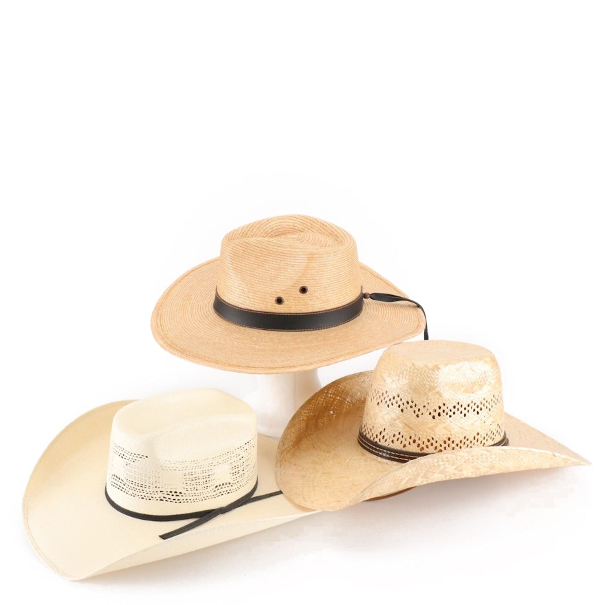 Sombreros el Quijote, Alcala's, and Ariat Straw Hats