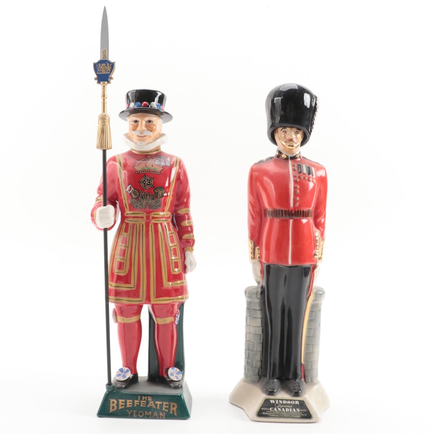 Carlton Ware Beefeater and Other Figural Decanter
