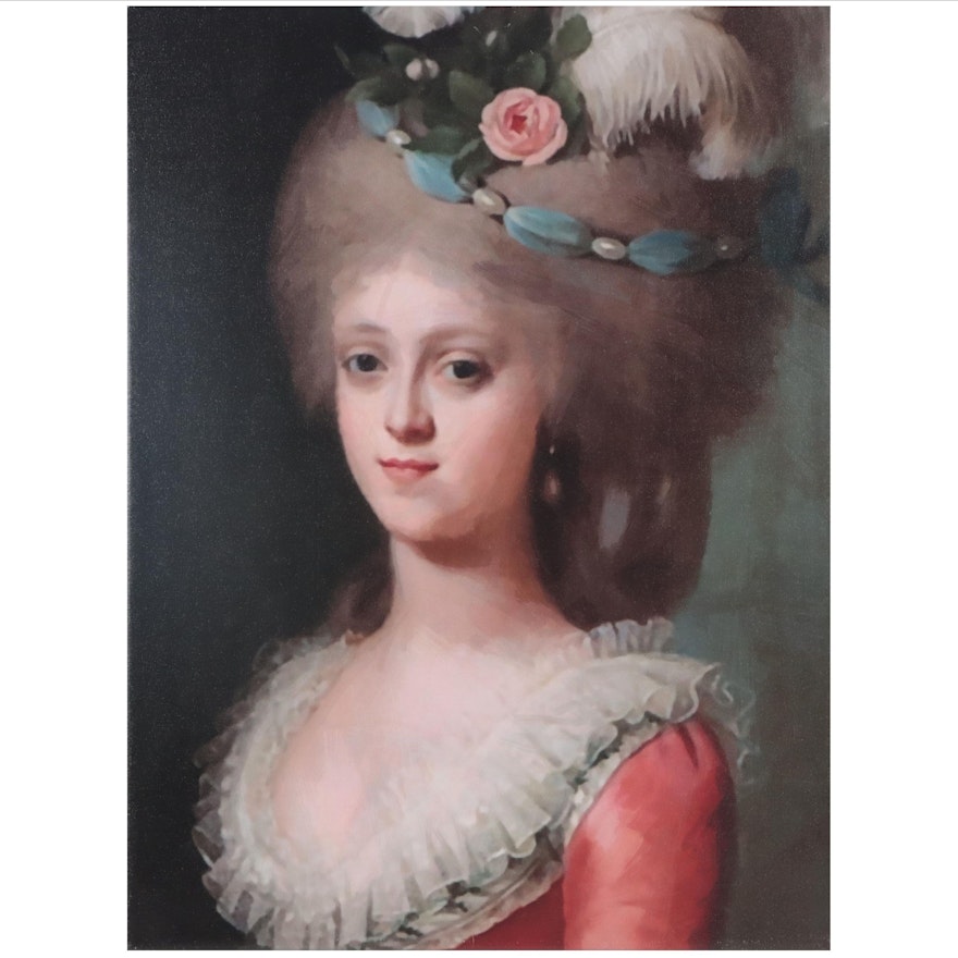Giclée After French School Portrait of Austrian Princess