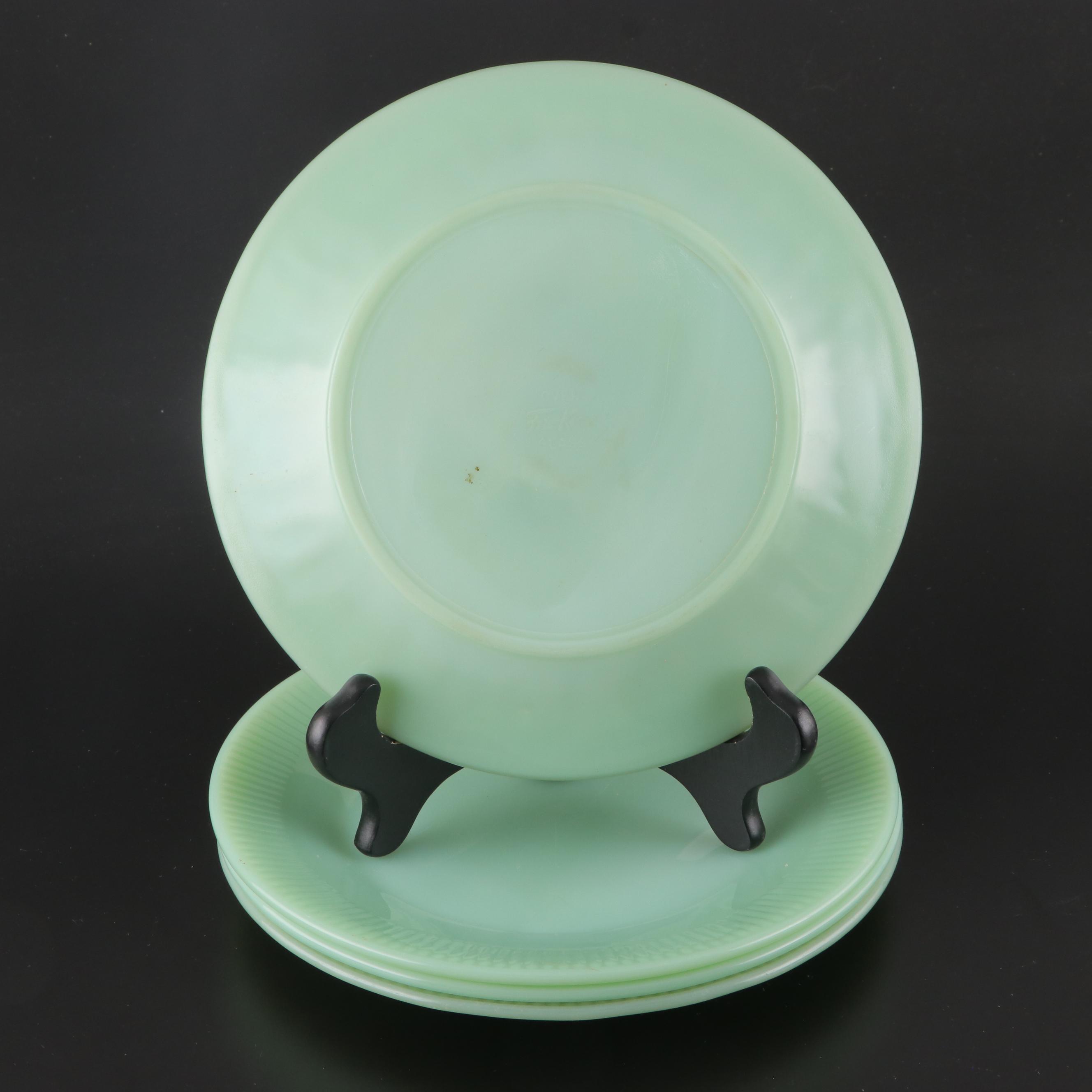 FireKing Jadeite Oven Glass Dinnerware, Mid20th Century EBTH