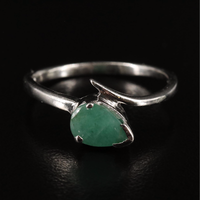 Sterling Emerald Ring