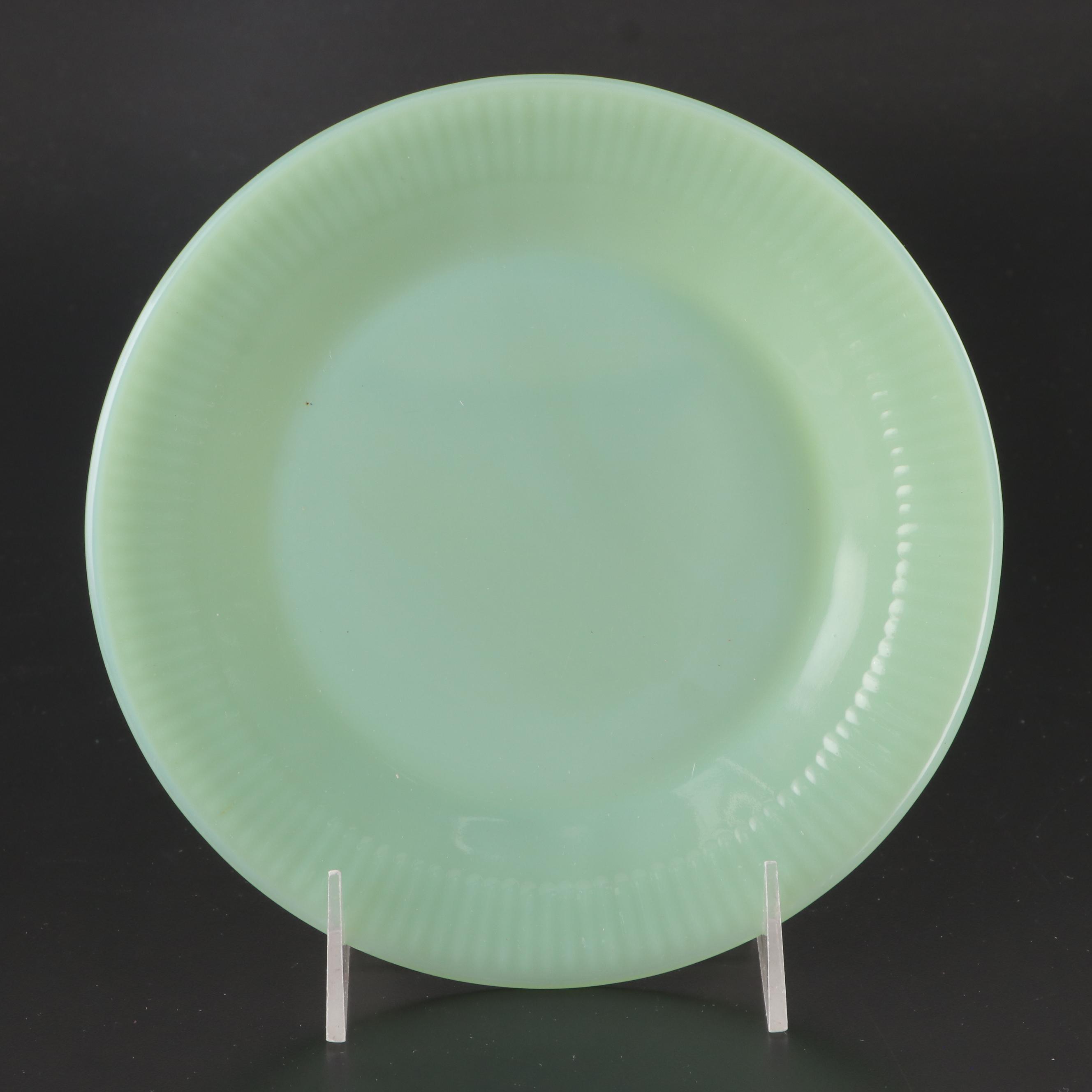 FireKing Jadeite Oven Ware Green Glass Plates, Mid20th Century EBTH