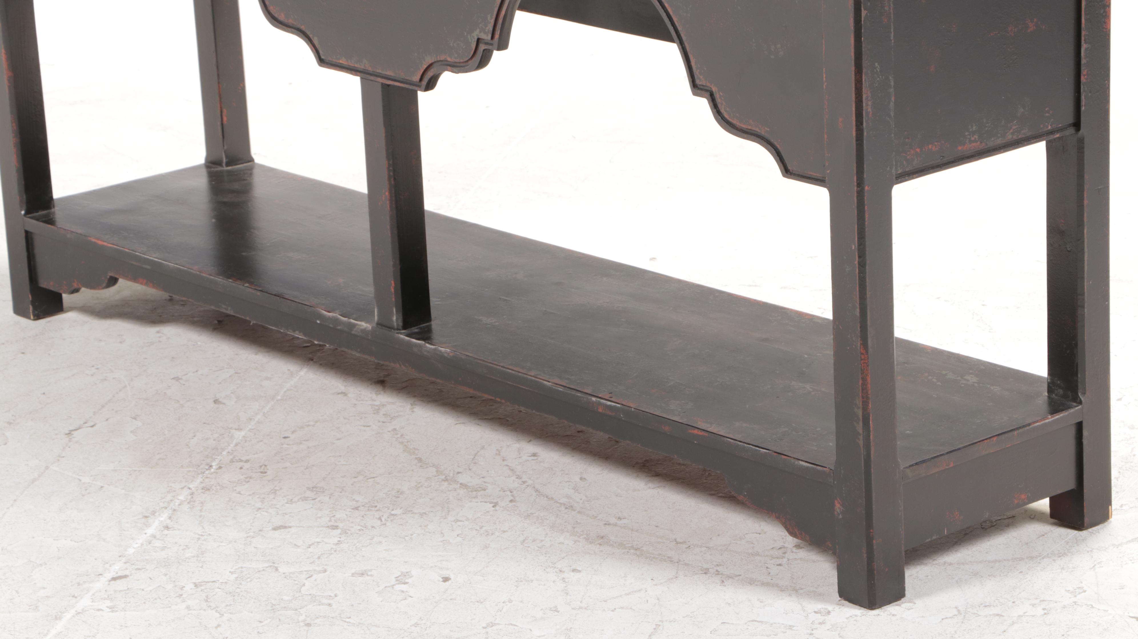 Eddy West Pine and ParcelEbonized Sideboard EBTH