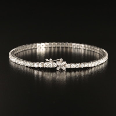 14K 5.00 CTW Lab Grown Diamond Line Bracelet with IGI Report