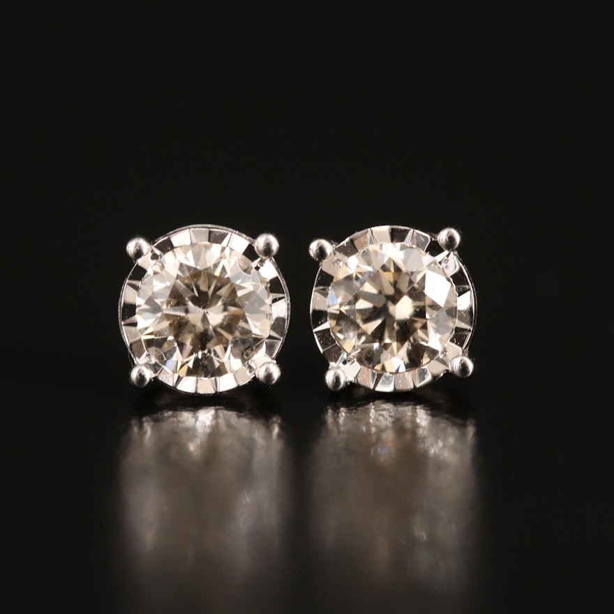 14K 0.78 CTW Lab Grown Diamond Stud Earrings
