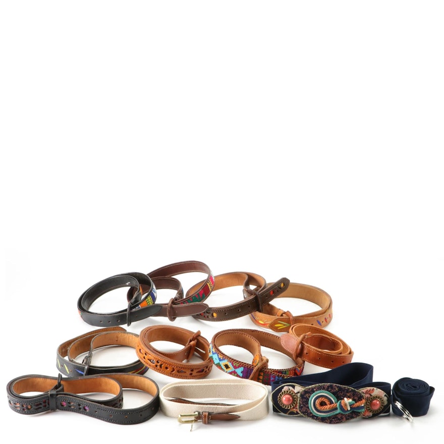Woven and Leather Belts