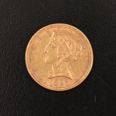 1897 Liberty Head $5 Gold Coin