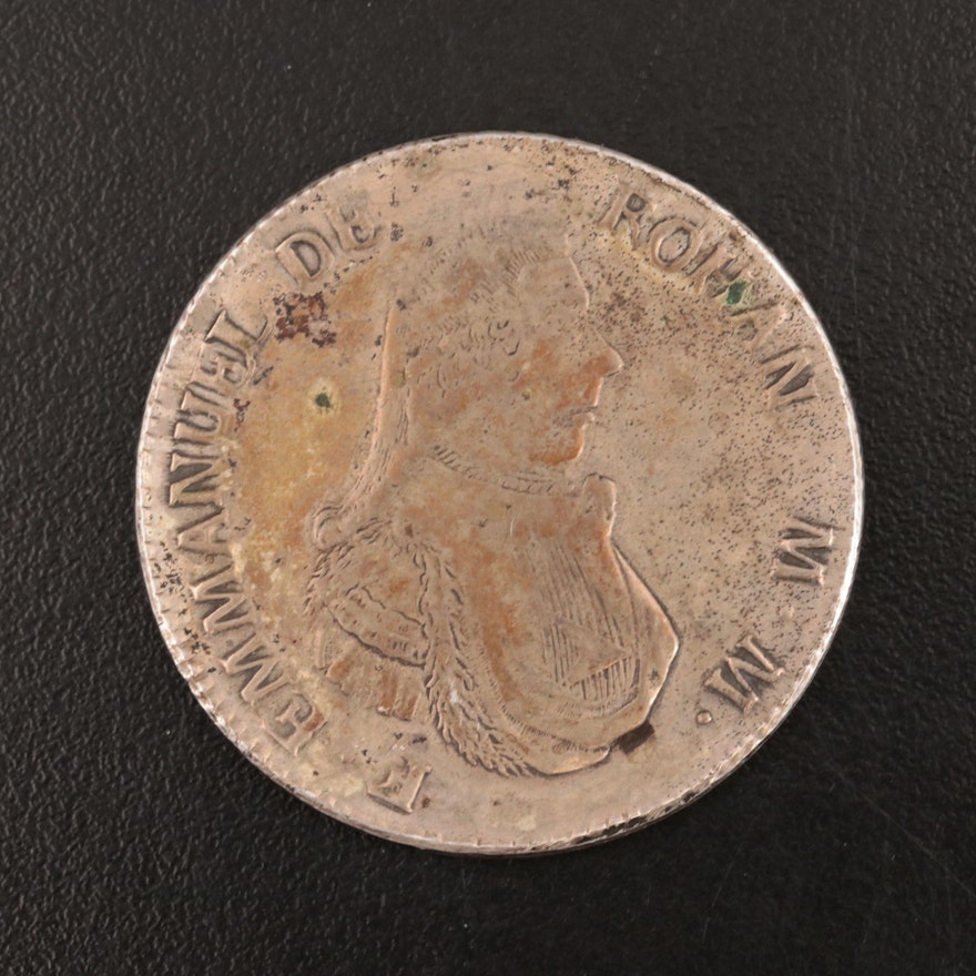1796 Order of Malta Silver 2 Scudi Coin