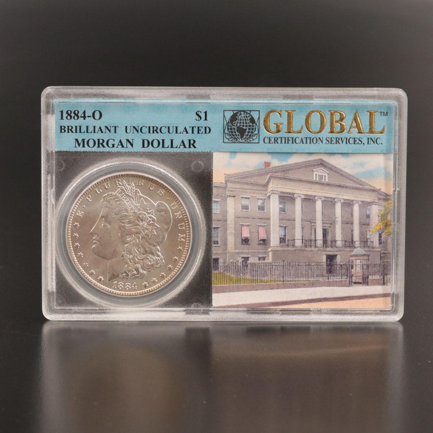 Uncirculated 1884-O Morgan Silver Dollar