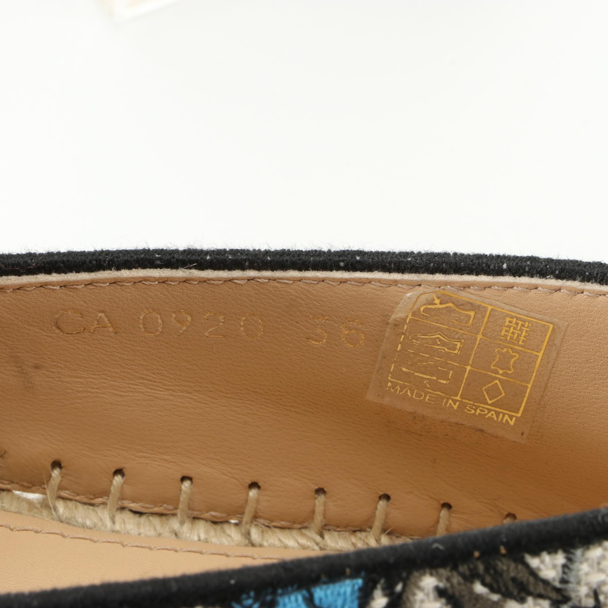 Christian Dior Granville Espadrilles in Canvas with Floral Embroidery