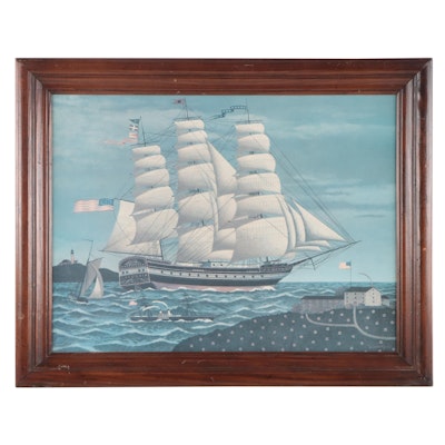 Offset Lithograph After Charles Wysocki "Columbia"