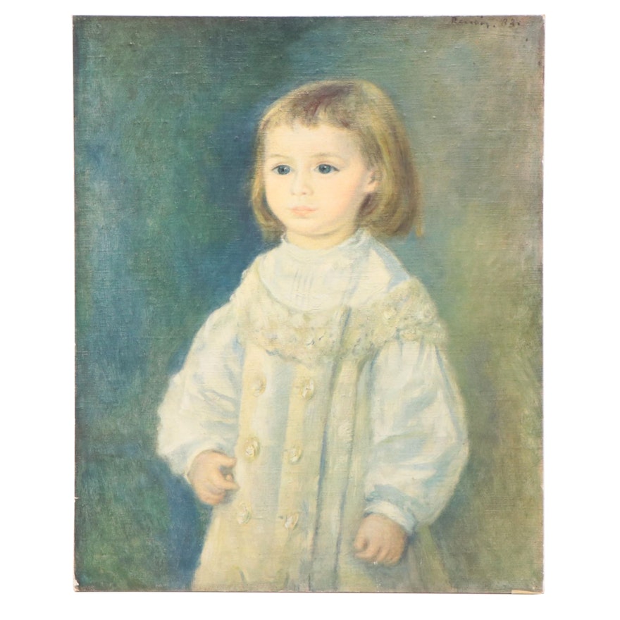 Giclée After Pierre-Auguste Renoir "Lucie Berard (Child in White)"