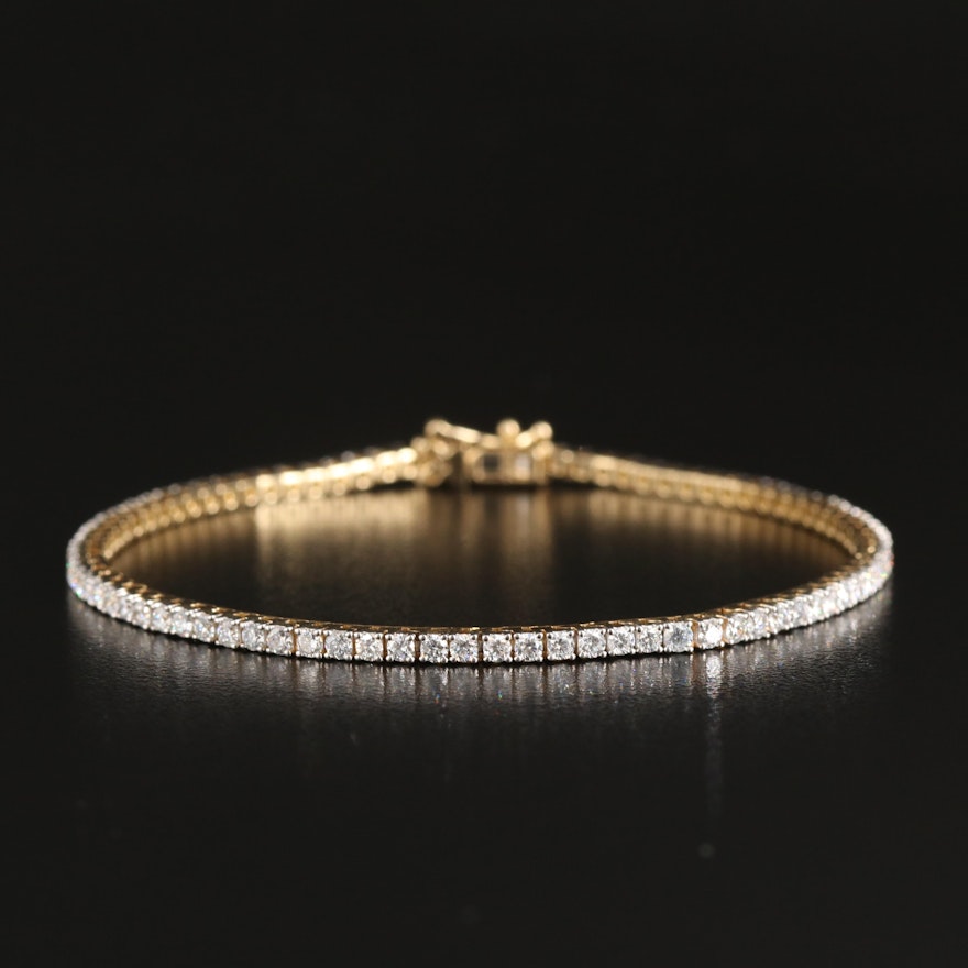 14K 3.00 CTW Lab Grown Diamond Line Bracelet
