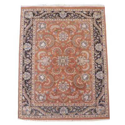 8'9 x 12'5 Hand-Knotted Indian Agra Room Sized Rug