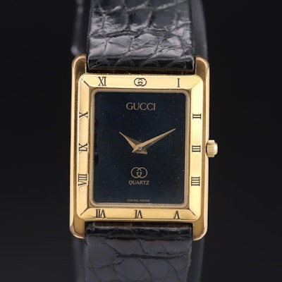 Swiss Made Gucci Tank Style Quartz Wristwatch