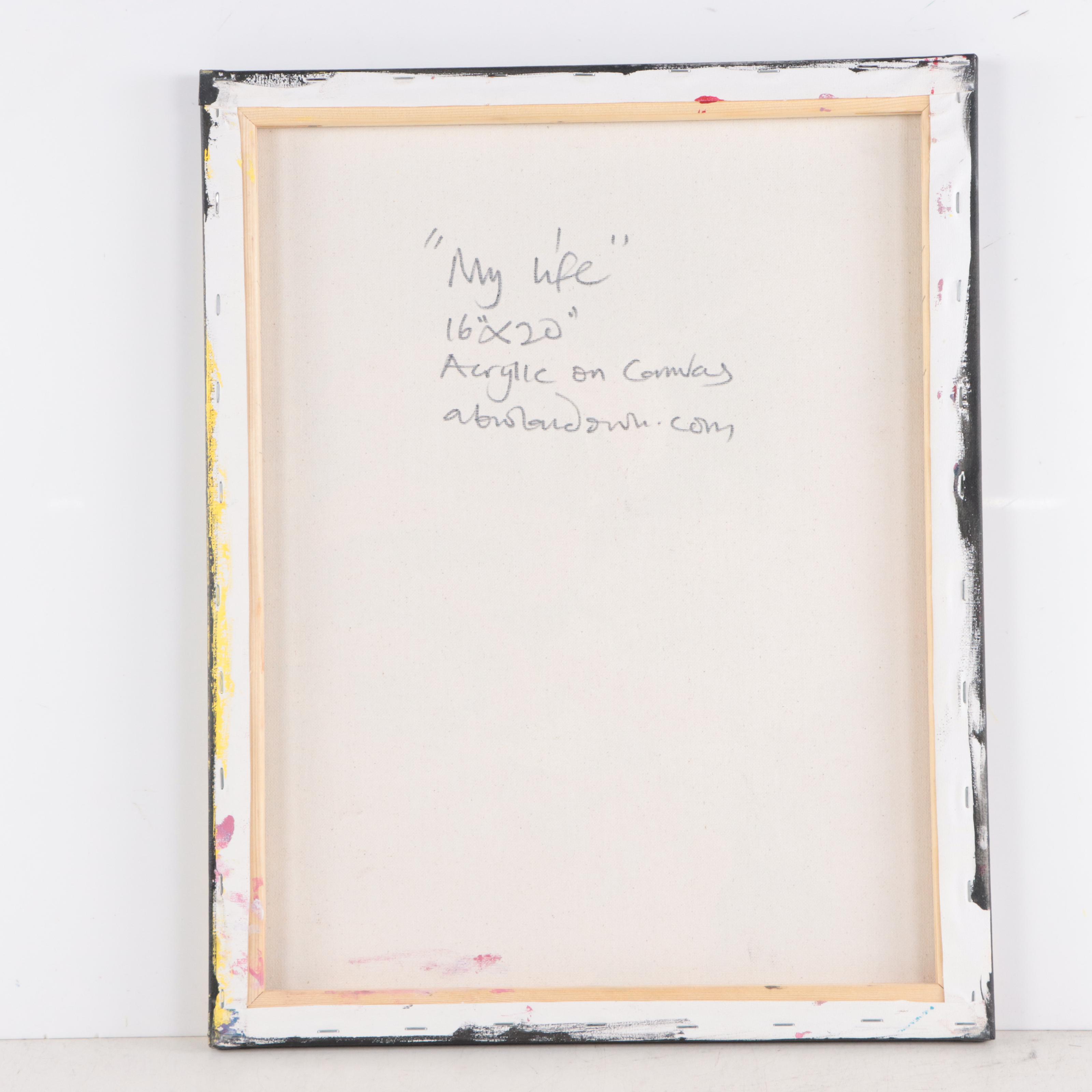 Abiola Idowu Acrylic Painting "My Life," 2023 EBTH