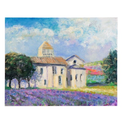 Nino Pippa Oil Painting "Provence - Van Gogh Asylum at St. Remy," 2018