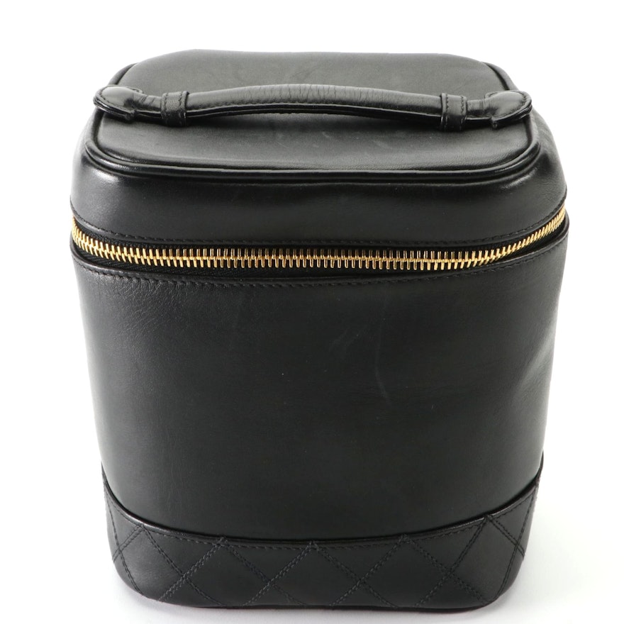 Chanel Leather Toiletry Case